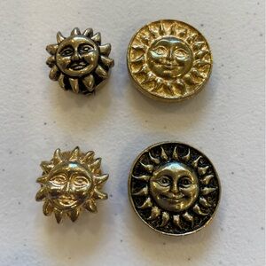Vintage metal button covers